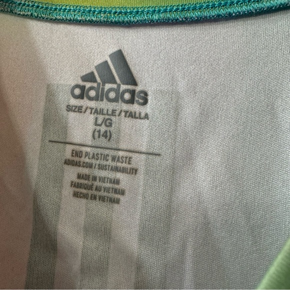 💜 3/$15Adidas training tank top, Large, Rainbow color - Picture 3 of 6